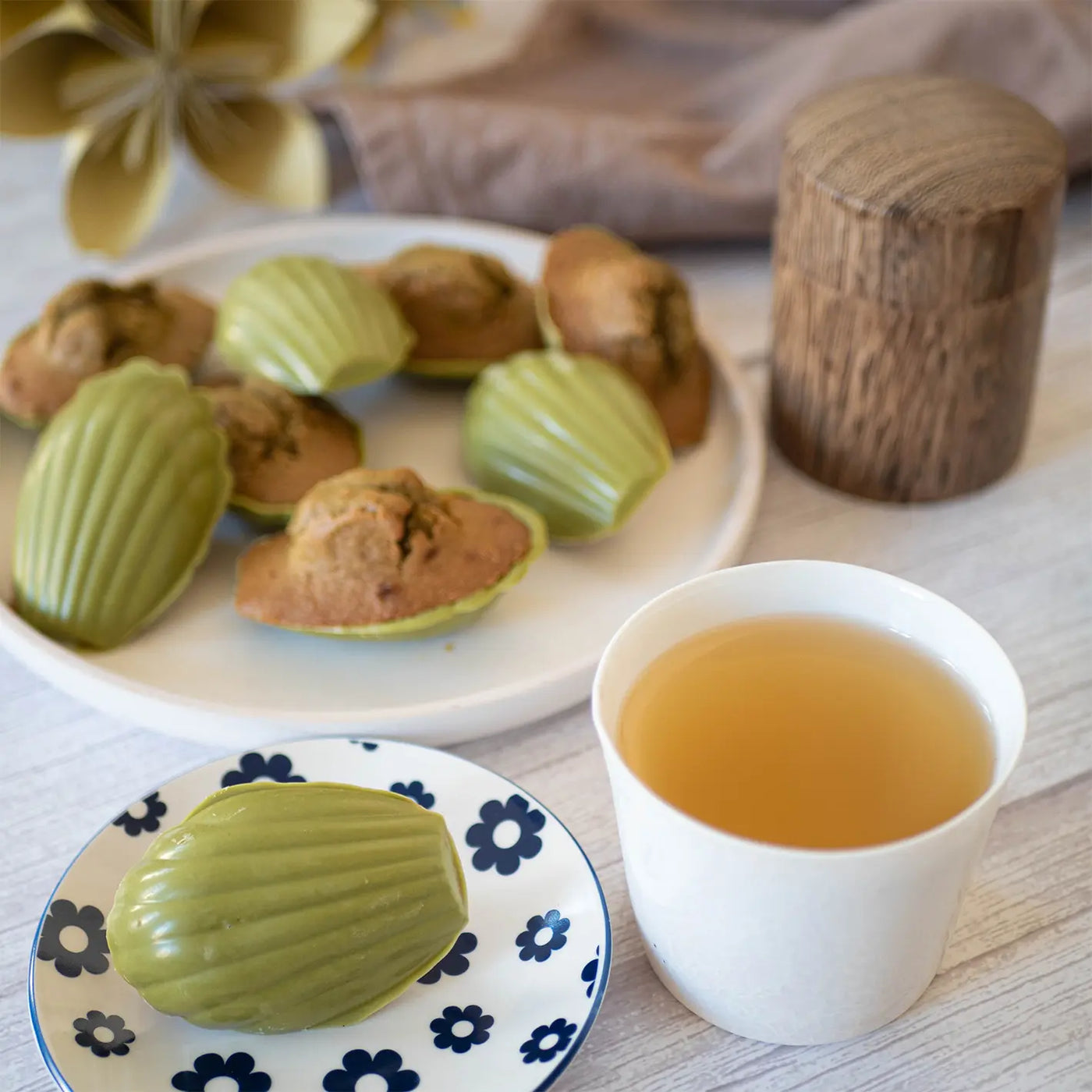 la recette facile des madeleines au thé matcha