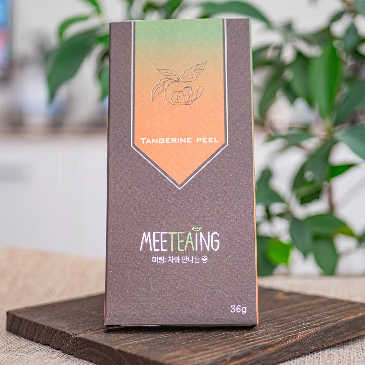 Compressed Korean Green Tea Tablet with Orange - 36g tablet – un air de thé