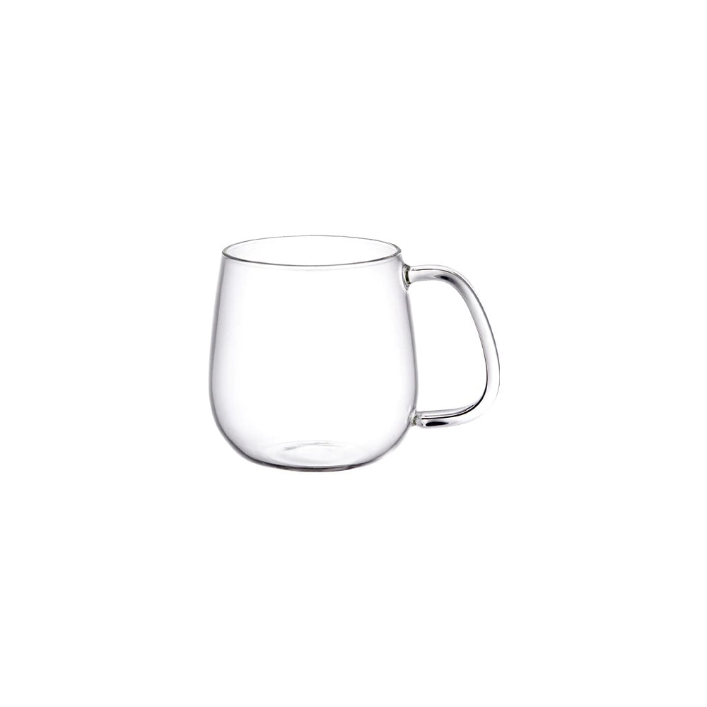 Tasse Thé Tout-en-Un 500 Ml Verre Borosilicate - Avec Couvercle, Passoire Inox & Sous-Verre Liège, Pour Thé & Café